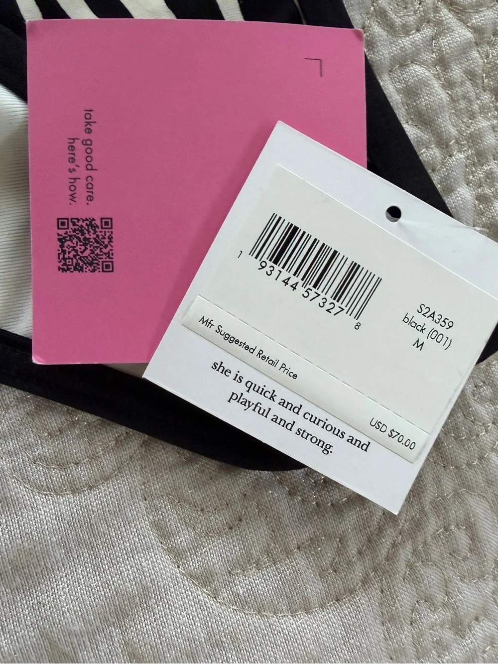 Kate spade zebra bikini bottom